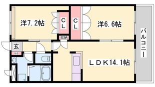 グレイスヴィラ２番館の物件間取画像